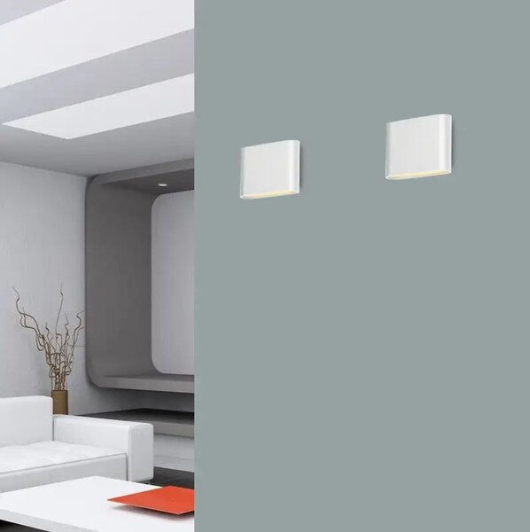 LED vnější nástěnné osvětlení Cremona S bílé – Bílá