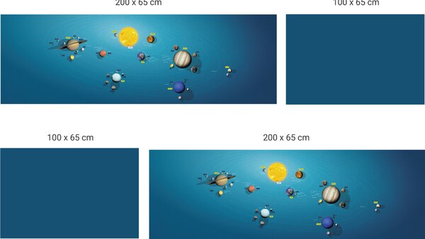 Ochrana stěny za postel - Bublinková limodáda EKO Varianta ochrany zdi: Delší strana postele 200x65 cm