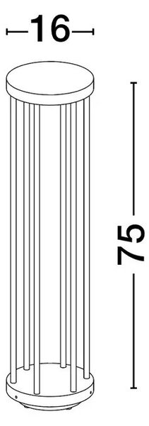 Venkovní lampa Nereus 75 – 75 x 120 cm