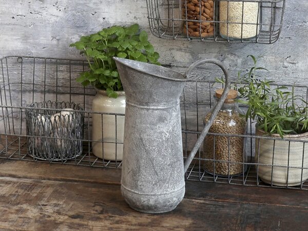 Dekorační plechový retro džbánek Joug - 13*23*30 cm - Chic Antique