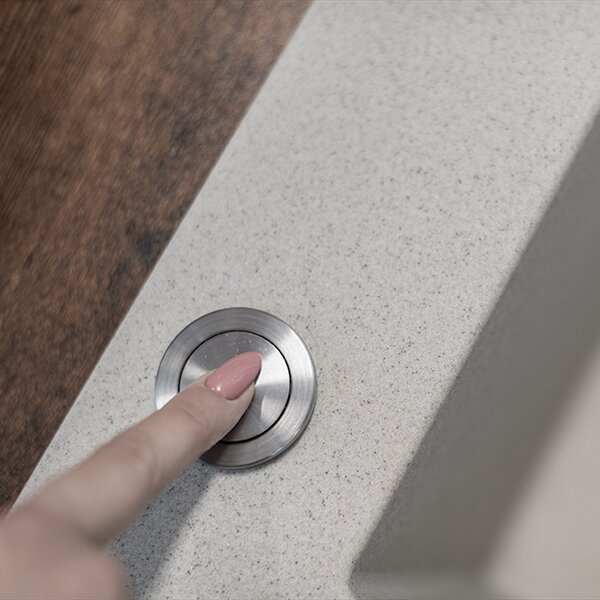 Laveo Sifon Space Saving pro granitové dřezy s 1 komorou - OKS_163T, nerez