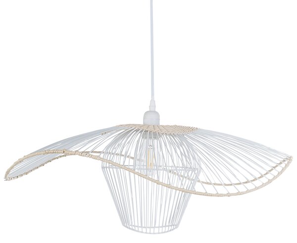 Závěsná lampa LUNGA Kov Bílá
