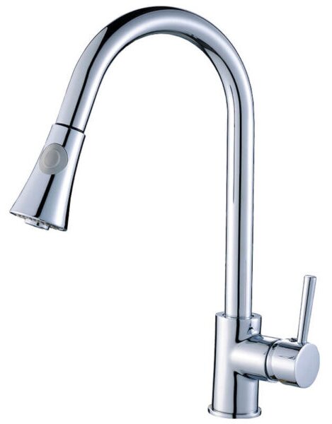 Laveo Daru, kuchyňská baterie stojící h-410, chromová, LAV-BLD_069D