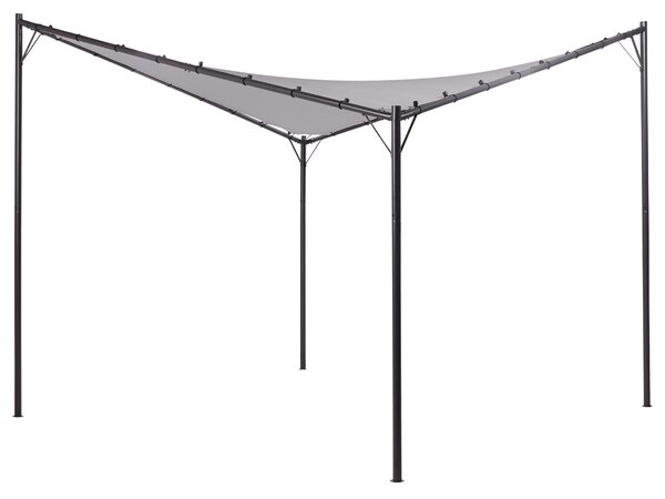 Zahradní pavilon AVENTINE Kov 300 cm 300 cm Šedá