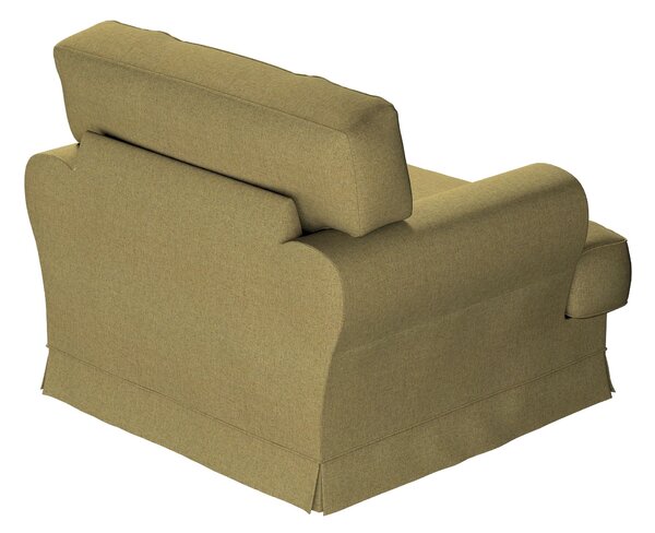 Potah na křeslo IKEA Ekeskog barva zelená látka pletený vzor