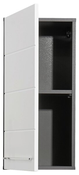 ZÁVĚSNÁ SKŘÍŇKA, vysoce lesklá bílá, antracitová, 34/70/23 cm Xora - Koupelnové série, Online Only
