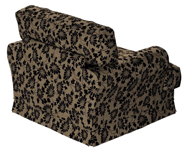 Potah na křeslo IKEA Ekeskog barva béžová látka pletený vzor, vzorované
