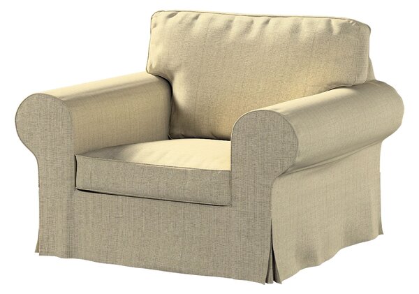 Potah na křeslo IKEA Ektorp barva béžová látka pletený vzor