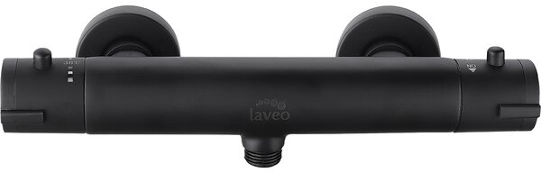 Laveo Termico, sprchová baterie nástěnná h-61, černá, LAV-BAT_74TD