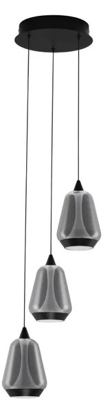 Minimalistický lustr Alish 3 Černá