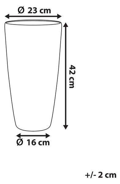 Květináč ABDERA 23 cm Světle béžová