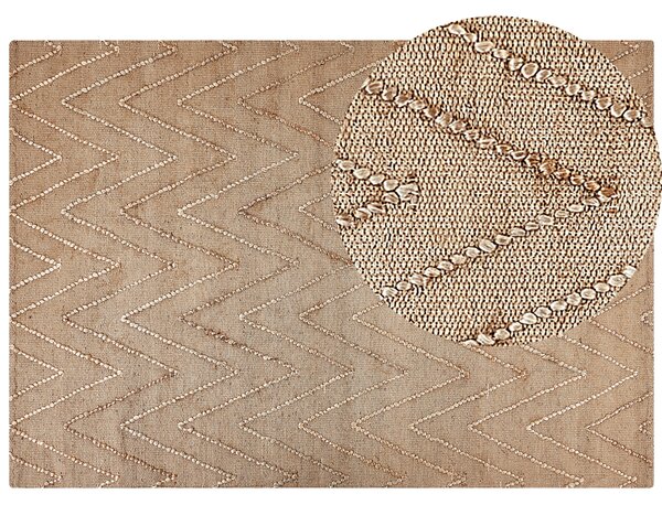Koberec DADAY Béžová 160 x 230 cm Juta