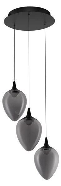 Minimalistický lustr Nali 3 Černá