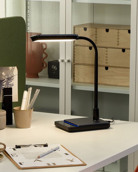 LED stolní lampa CENTAURUS se stmívačem Kov Černá