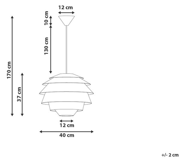Závěsná lampa CONGO Bílá