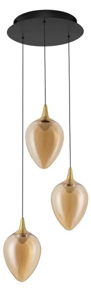 Minimalistický lustr Nali 3 Zlatá