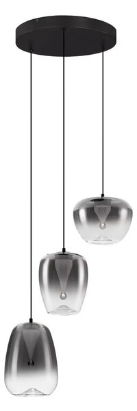 Designový lustr Oblo 3 Černá