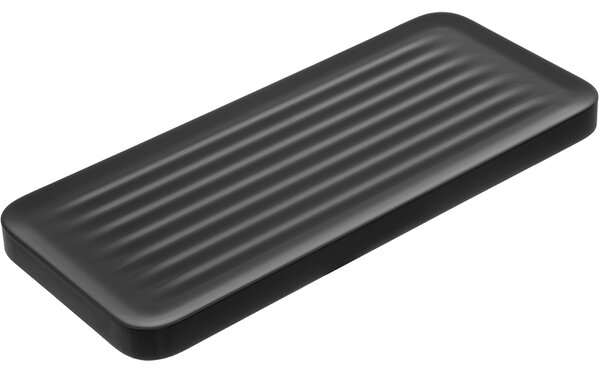 Kuchinox APO, nástěnná polička 301x131x37 mm, černá matná, LAV-AKA_700T
