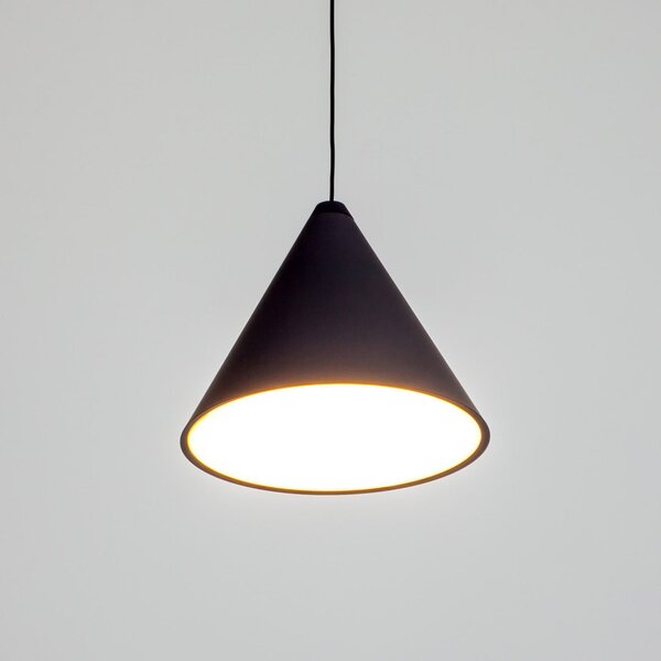 Závěsná svítidlo FLOS, STRING, stmívatelné, Černá, Obývací pokoj, Hliník, Design