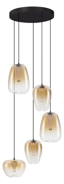 Designový lustr Oblo 5 Zlatá