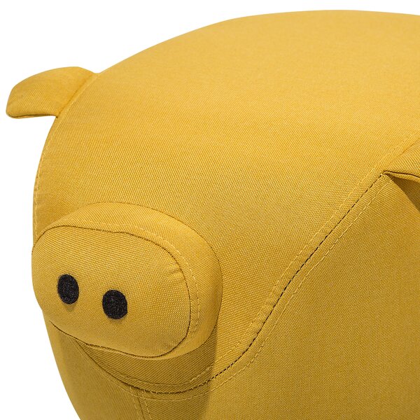 Zvířecí stolička PIGGY Tkanina Žlutá Prase