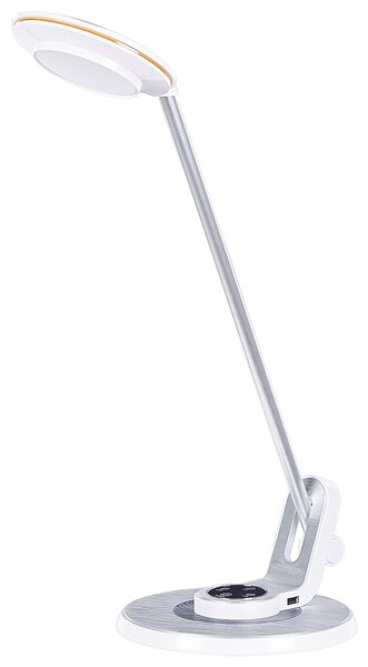 LED stolní lampa CORVUS se stmívačem Kov Bílá/Stříbrná