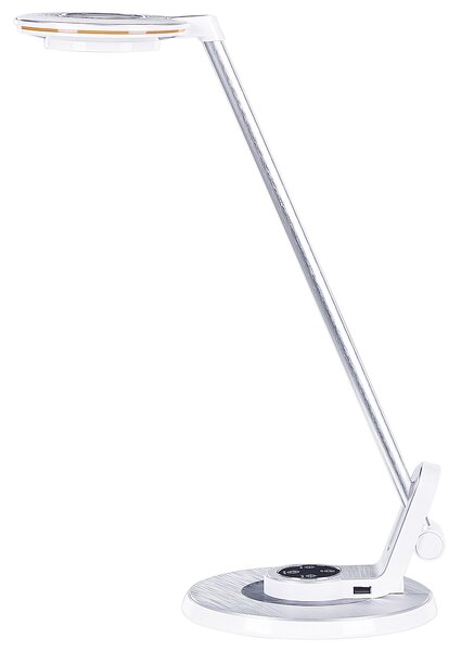 LED stolní lampa CORVUS se stmívačem Kov Bílá/Stříbrná