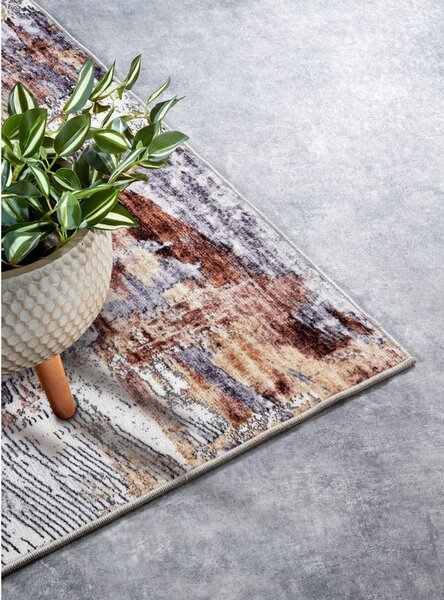 Šedý koberec 200x290 cm Malard Copper Gold – Elle Decoration