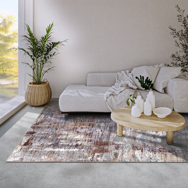 Šedý koberec 200x290 cm Malard Copper Gold – Elle Decoration