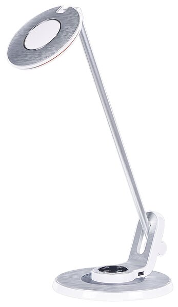 LED stolní lampa CORVUS se stmívačem Kov Bílá/Stříbrná