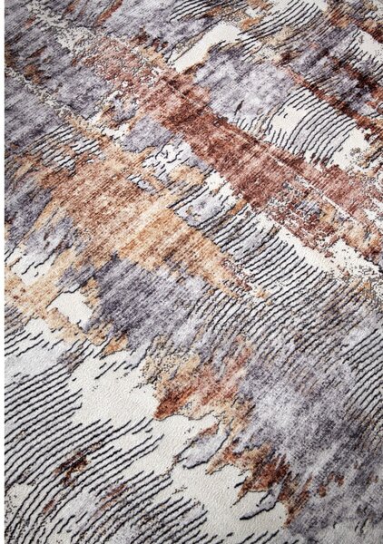 Šedý koberec 200x290 cm Malard Copper Gold – Elle Decoration