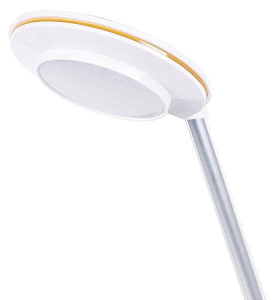 LED stolní lampa CORVUS se stmívačem Kov Bílá/Stříbrná