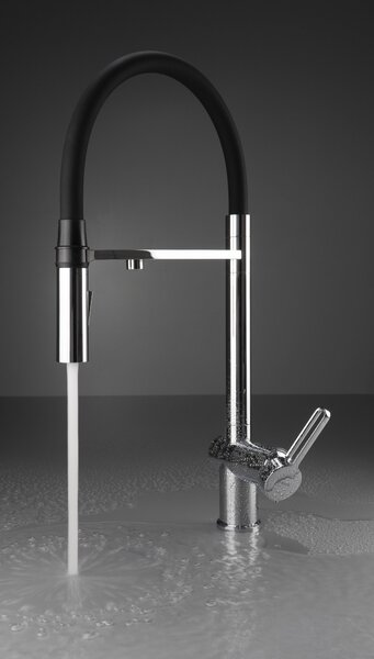 Deante Magnetic, dřezová baterie s připojením vodního filtru a elastickým výtokem, chromová, BRM_075M