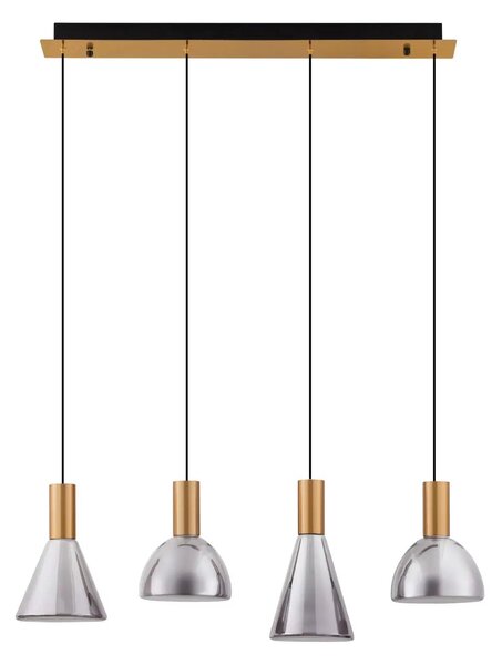 Designový lustr Voi 4 line Šedá