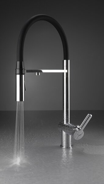 Deante Magnetic, dřezová baterie s připojením vodního filtru a elastickým výtokem, chromová, BRM_075M