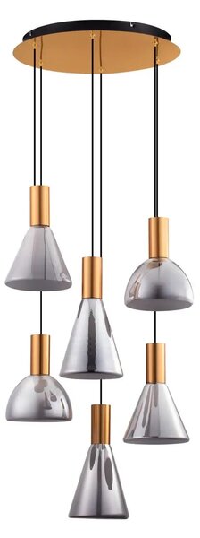 Designový lustr Voi 6 Šedá