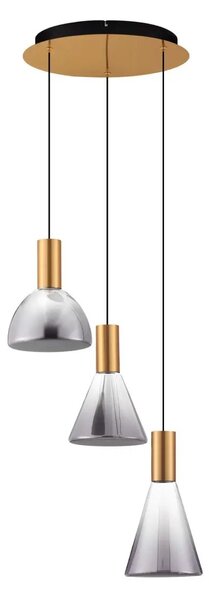 Designový lustr Voi 3 Šedá