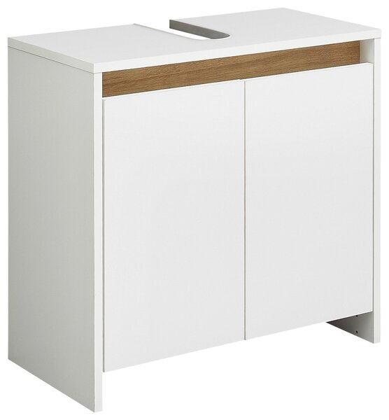SKŘÍŇKA POD UMYVADLO, bílá, barvy dubu, bílá, 61,8/59,3/32,2 cm Xora - Koupelnové série, Online Only