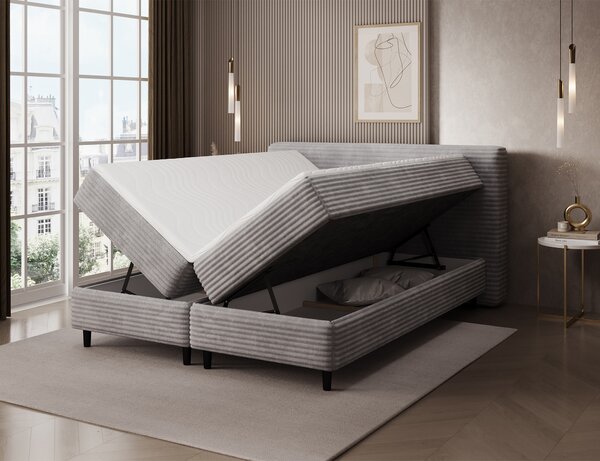 Eltap Čalouněná postel Cortiko s úložným prostorem Materiál a barva potahu: Modullo 35 - zelená, Rozměr: 140x200