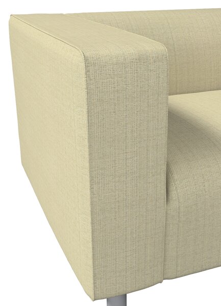 Potah na pohovku IKEA Klippan 2-místná barva béžová látka pletený vzor