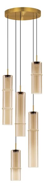 Designový lustr Sano 5 Zlatá