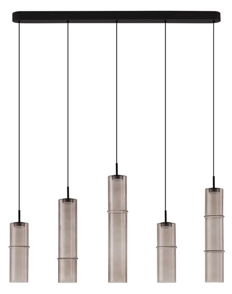 Designový lustr Sano 5 line Smoky – Černá