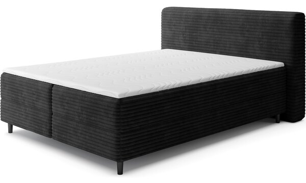 Eltap Čalouněná postel Cortiko s úložným prostorem Materiál a barva potahu: Modullo 10 - černá, Rozměr: 140x200