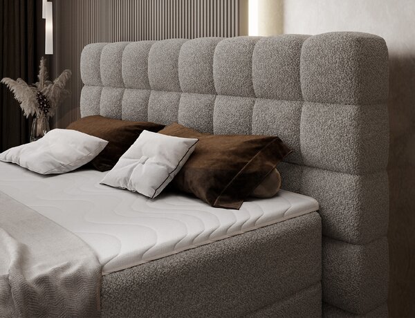 Eltap Čalouněná postel Camma s úložným prostorem Materiál a barva potahu: Calmora 18 - béžová, Rozměr: 140x200
