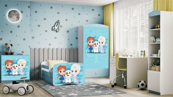 Kocot kids Dětská postel Babydreams Ledové království modrá, varianta 70x140, bez šuplíků, bez matrace
