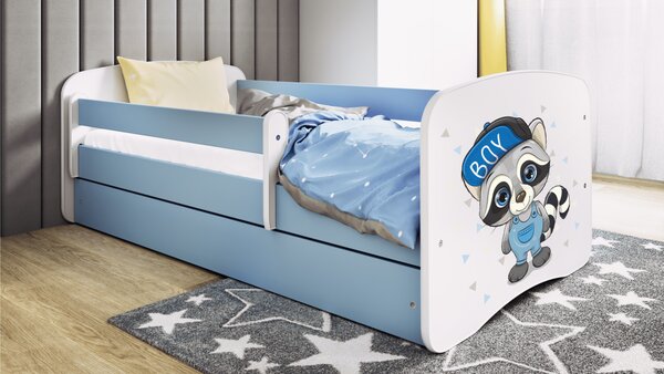 Kocot kids Dětská postel Babydreams mýval modrá, varianta 70x140, bez šuplíků, bez matrace