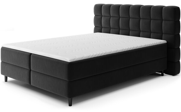Eltap Čalouněná postel Camma s úložným prostorem Materiál a barva potahu: Lukso 10 - černá, Rozměr: 140x200