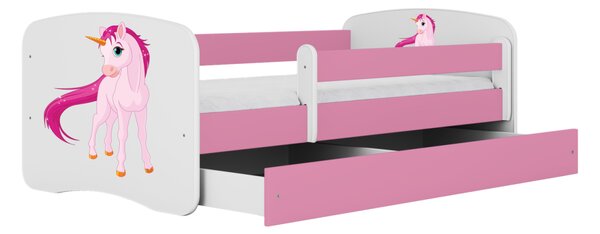 Kocot kids Dětská postel Babydreams jednorožec růžová, varianta 70x140, bez šuplíků, bez matrace