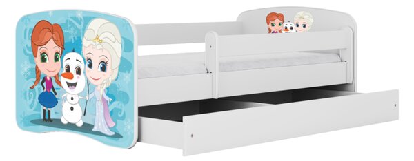 Kocot kids Dětská postel Babydreams Ledové království bílá, varianta 70x140, bez šuplíků, bez matrace