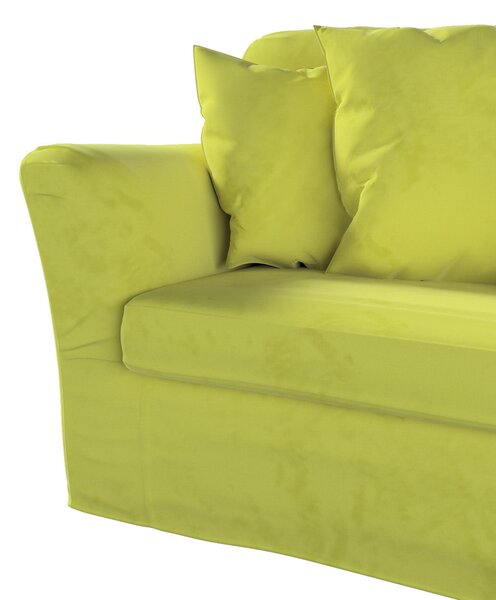 Potah na pohovku IKEA Tomelilla rozkládací barva zelená látka lesklé, sametová